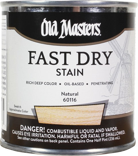 OLD MASTERS Stain Natural/Tint Base 1/2PT