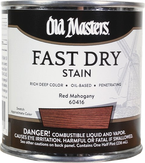 OLD MASTERS Stain Red Mahogany 1/2PT