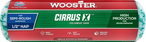 Wooster R184 Cirrus-X Polyamide Yarn 9" 1/2 Nap
