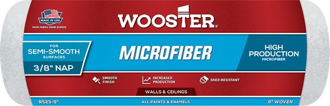 Wooster R523 Microfiber 9" 3/8 Nap