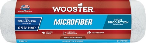 Wooster R524 Microfiber 9" 9/16 Nap