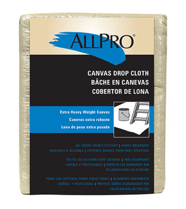 ALLPRO 10oz. 9x12ft Canvas Drop Cloth