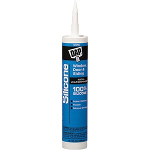 DAP 100% Silicone White Caulk