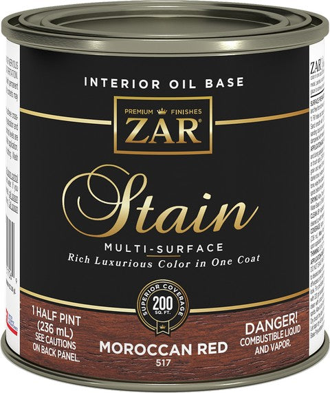 ZAR Stain Moroccan Red 1/2PT