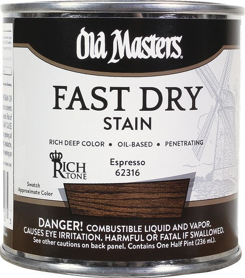 OLD MASTERS Stain Espresso 1/2PT