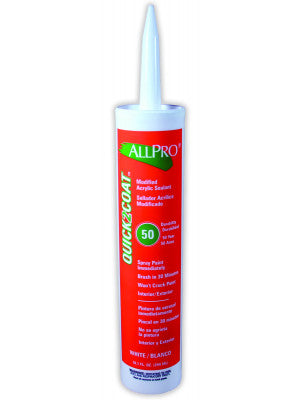 AllPro Quick2Coat White Acrylic Caulk