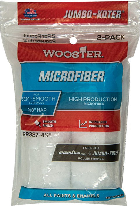 Wooster R327 Microfiber 4.5" Mini 3/8 Nap