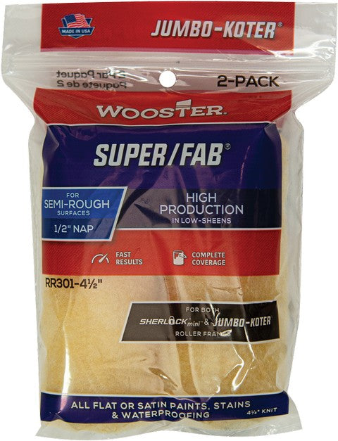 Wooster RR301 Super/Fab 4.5" 1/2 Nap