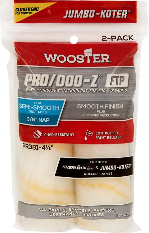 Wooster RR381 Pro/Doo-Z FTP 4.5" 3/8 Nap